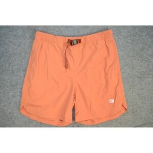 Topo Designs Shorts Mens XL Orange Nylon Belted Quick Dry Swim Outdoor Spring 22